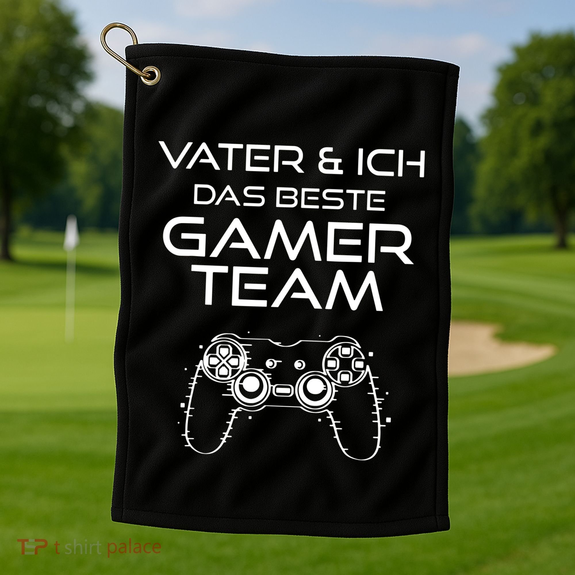 Father & I The Best Gamer Team Golf Towel