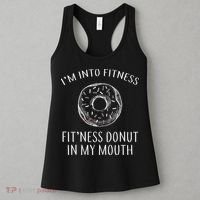 Fitness Fit'ness Donut In My Mouth Women's Tank Top thumb 3