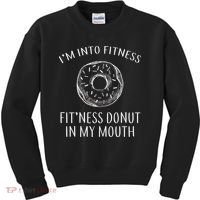 Fitness Fit'ness Donut In My Mouth Kids Sweatshirt thumb 0