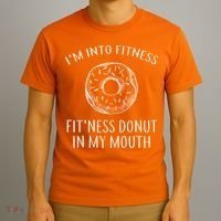 Fitness Fit'ness Donut In My Mouth T-Shirt thumb 3
