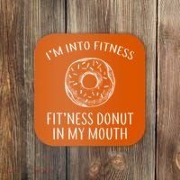 Fitness Fit'ness Donut In My Mouth Coaster thumb 0