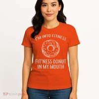 Fitness Fit'ness Donut In My Mouth Women's T-Shirt thumb 4