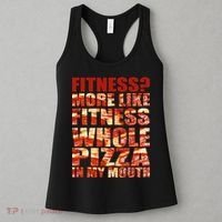 Fitness More Like Fitness Whole Pizza In My Mouth Women's Tank Top thumb 3