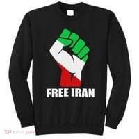 Free Iran Unity Fist Logo In A Pahlavi Flag Sweatshirt thumb 0