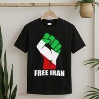 Free Iran Unity Fist Logo In A Pahlavi Flag T-Shirt thumb 2