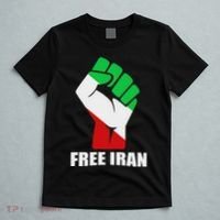 Free Iran Unity Fist Logo In A Pahlavi Flag T-Shirt thumb 5