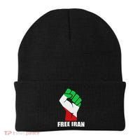 Free Iran Unity Fist Logo In A Pahlavi Flag Beanie thumb 0