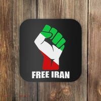 Free Iran Unity Fist Logo In A Pahlavi Flag Coaster thumb 0