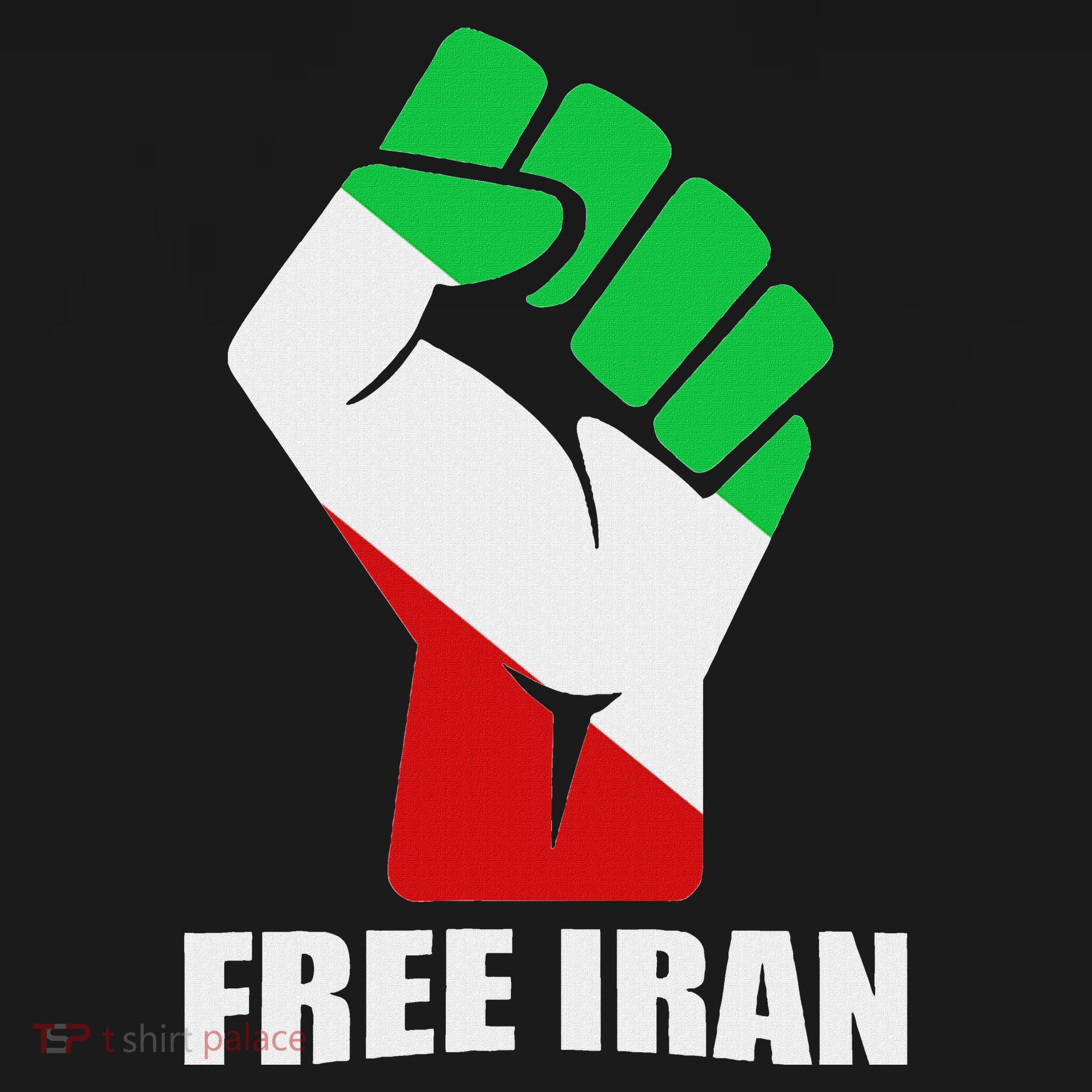 Free Iran Unity Fist Logo In A Pahlavi Flag Mousepad