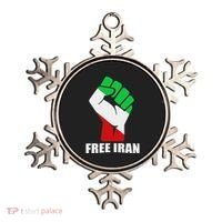 Free Iran Unity Fist Logo In A Pahlavi Flag Ornament thumb 0