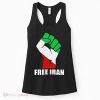 Free Iran Unity Fist Logo In A Pahlavi Flag Women's Tank Top thumb 0