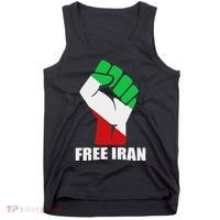 Free Iran Unity Fist Logo In A Pahlavi Flag Tank Top thumb 0