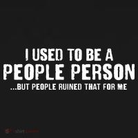 Funny I Use To Be A People Person Ornament thumb 1