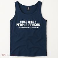 Funny I Use To Be A People Person Tank Top thumb 2