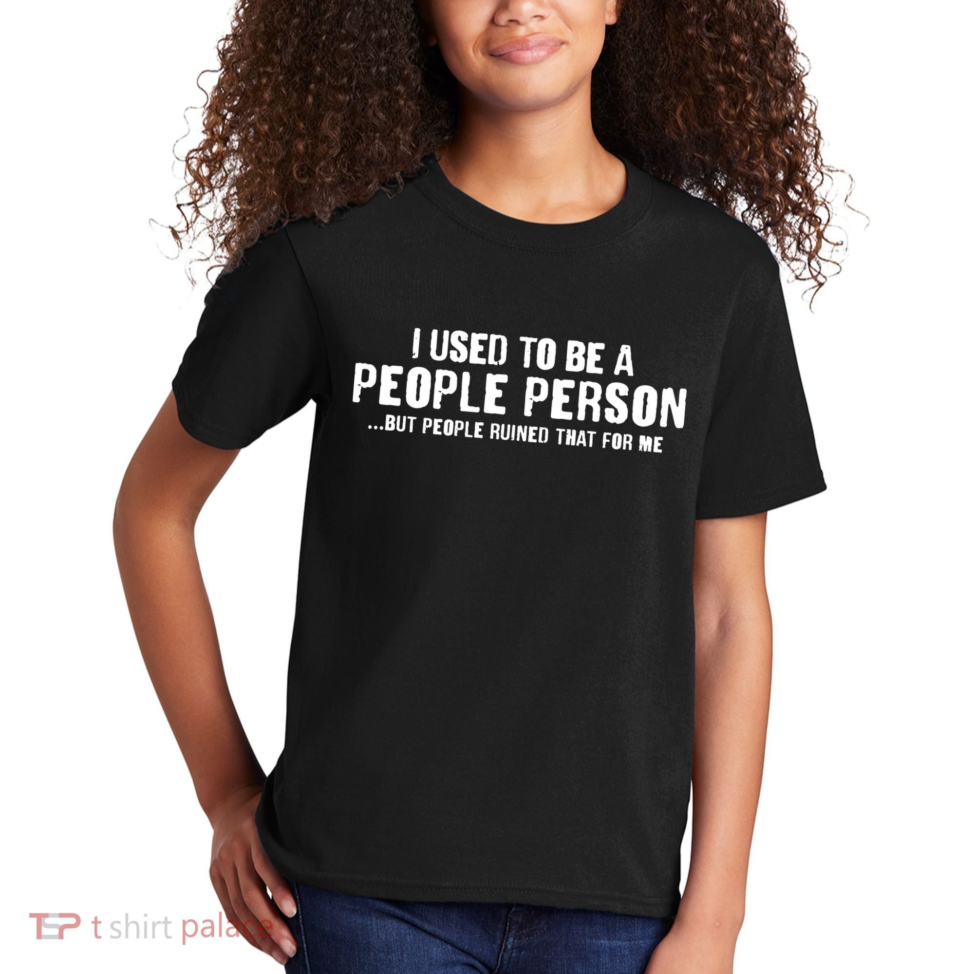 Funny I Use To Be A People Person Kids T-Shirt