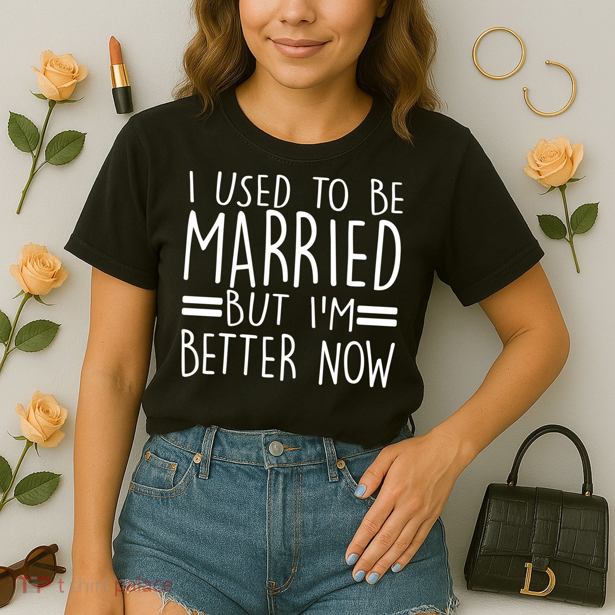 Funny I Used To Be Married But I'm Better Now Comfort Colors Boxy T-Shirt