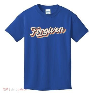 Forgiven Inspirational Vintage Retro Christian Forgiveness Cool Gift Kids T-Shirt