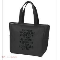 Funny IM Very Vulnerable Right Now If Any Goth Tote Bag thumb 3