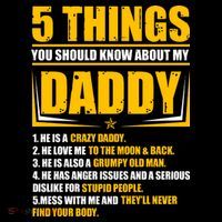 Five Things You Should Know About My Daddy Father's Day Tote Bag thumb 4