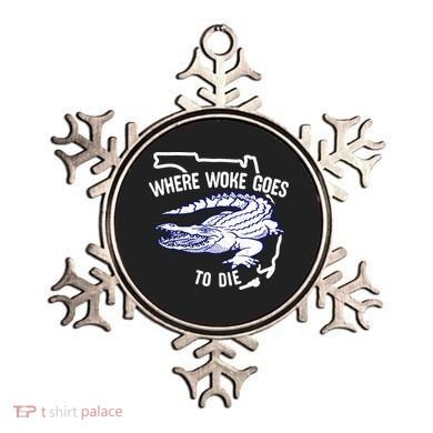 Florida Is Where Woke Goes To Die DeSantis Florida Funny Ornament