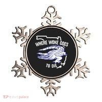 Florida Is Where Woke Goes To Die DeSantis Florida Funny Ornament thumb 0