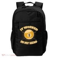 Funny It Worked At My Head Bad Shot 9 Ball Billiards Meaningful Gift Backpack thumb 0
