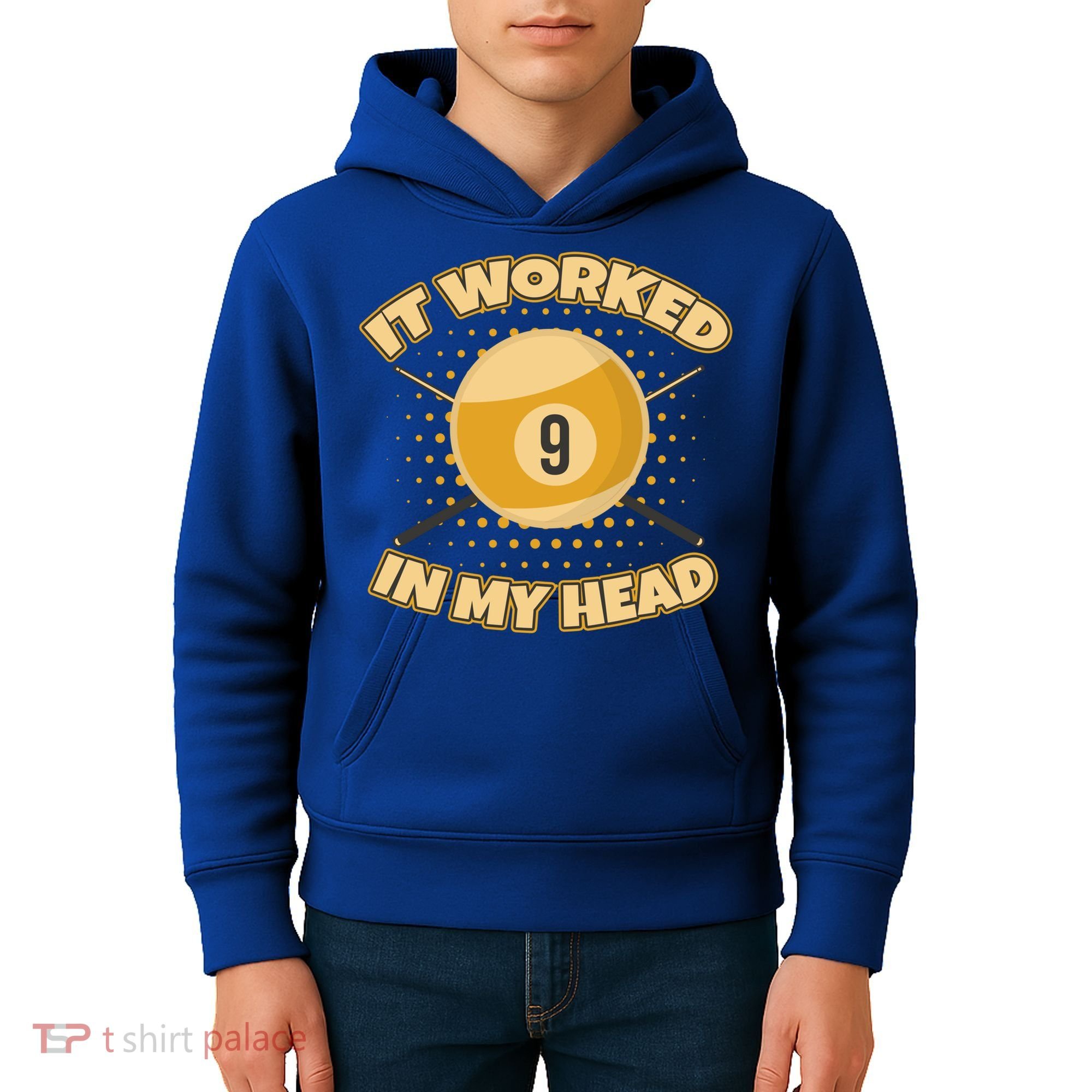 Funny It Worked At My Head Bad Shot 9 Ball Billiards Meaningful Gift Kids Hoodie