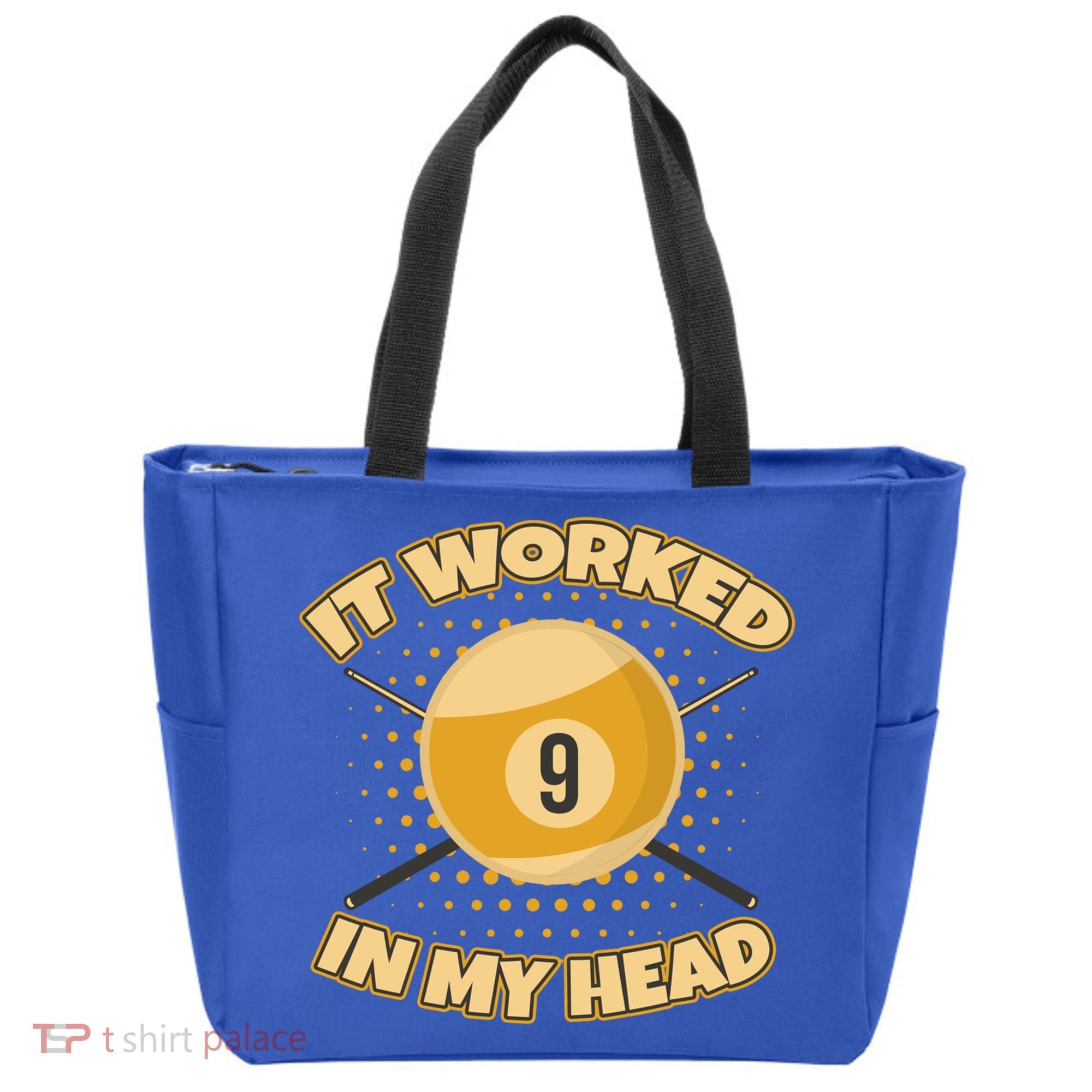 Funny It Worked At My Head Bad Shot 9 Ball Billiards Meaningful Gift Tote Bag