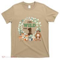 Funny Im Wild And One Zoo Theme Birthday Safari Jungle Animals T-Shirt thumb 0