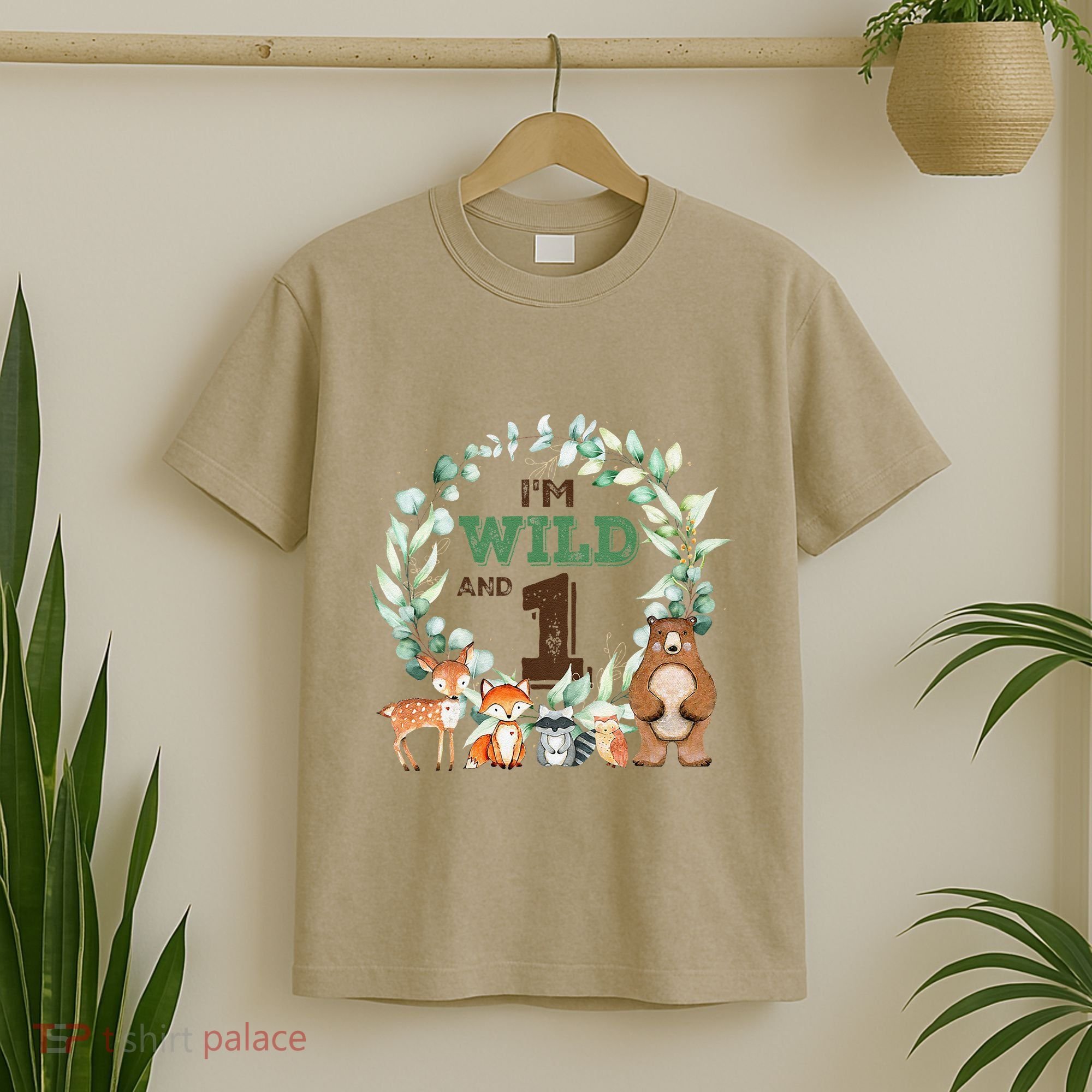 Funny Im Wild And One Zoo Theme Birthday Safari Jungle Animals T-Shirt