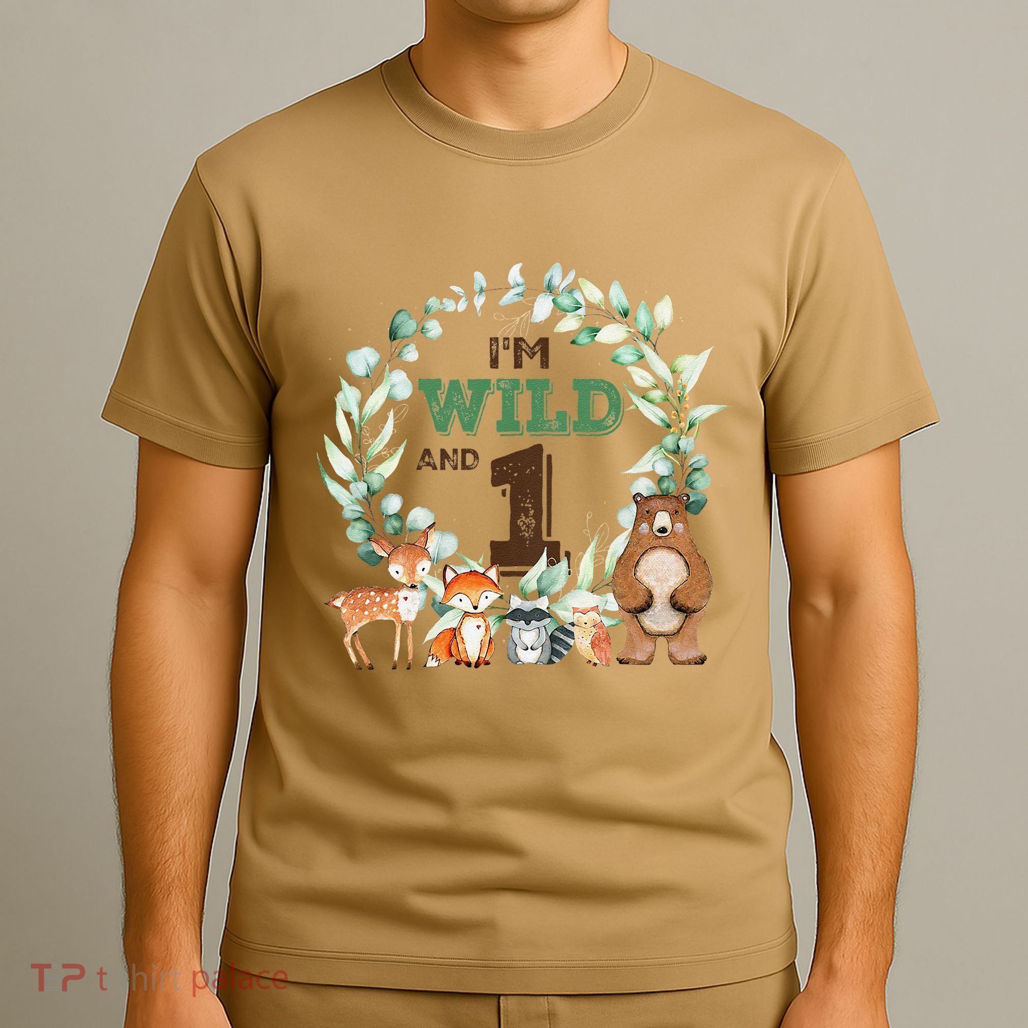 Funny Im Wild And One Zoo Theme Birthday Safari Jungle Animals T-Shirt