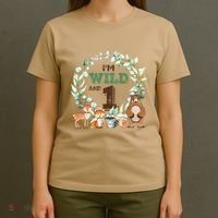 Funny Im Wild And One Zoo Theme Birthday Safari Jungle Animals T-Shirt thumb 4