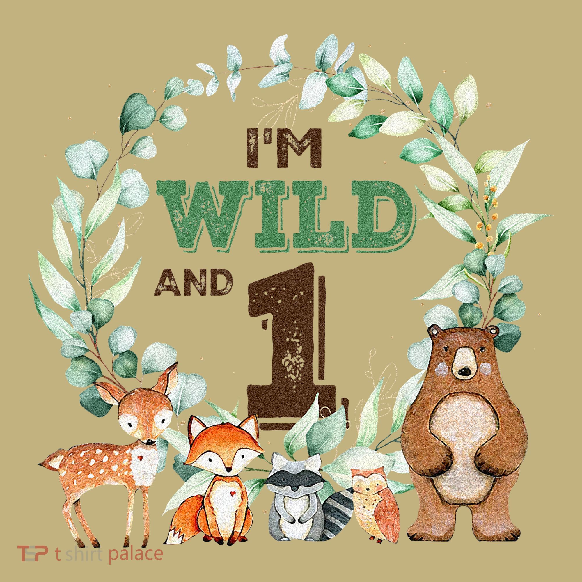 Funny Im Wild And One Zoo Theme Birthday Safari Jungle Animals T-Shirt