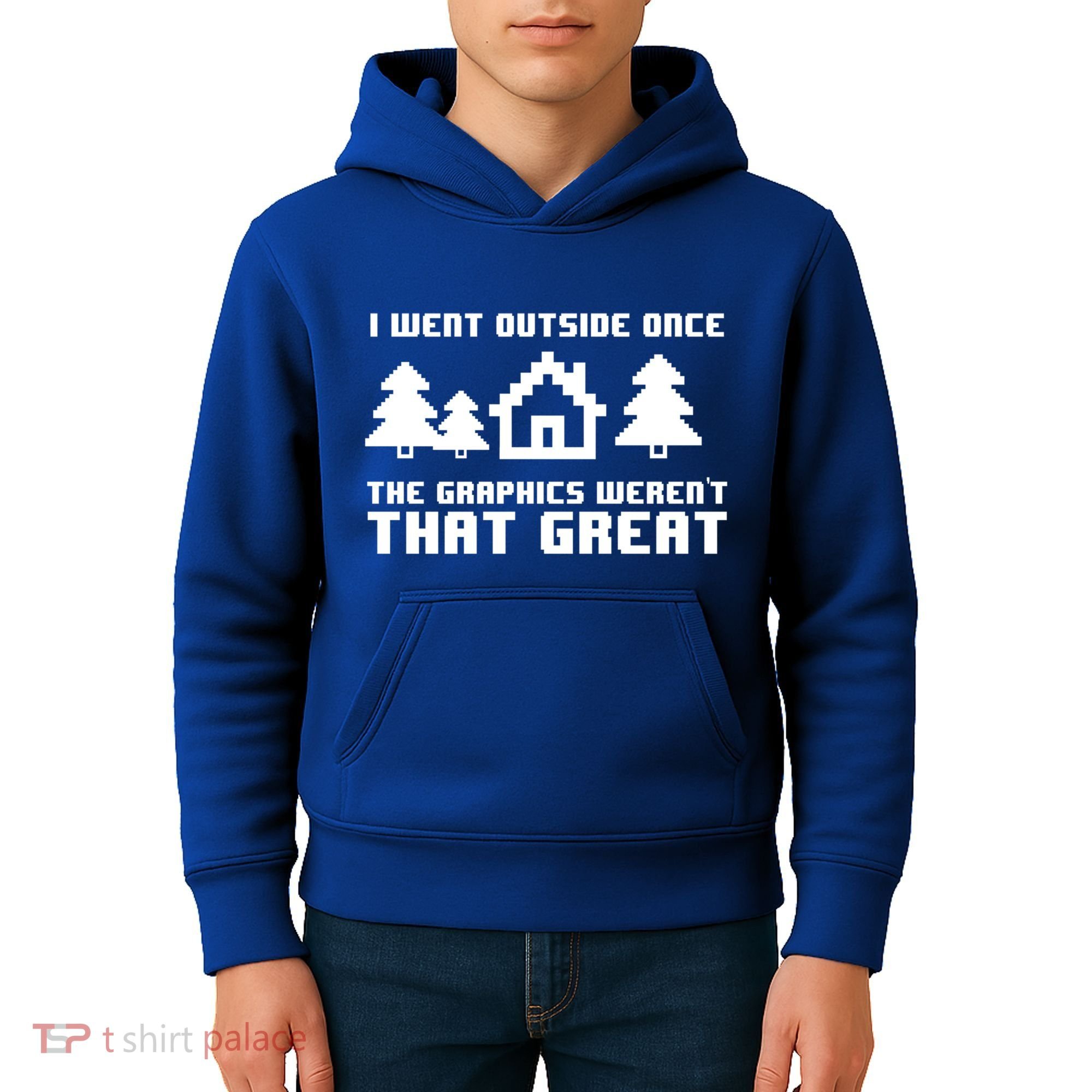 Funny I Went Outside Once The Graphics WerenT That Great Gift Kids Hoodie