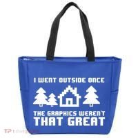 Funny I Went Outside Once The Graphics WerenT That Great Gift Tote Bag thumb 0