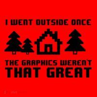 Funny I Went Outside Once The Graphics WerenT That Great Gift Santa Hat thumb 1