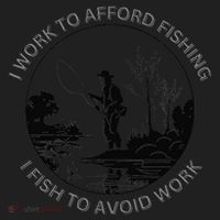 Fisherman I Work To Afford Fishing I Fish To Avoid Work Beanie thumb 2