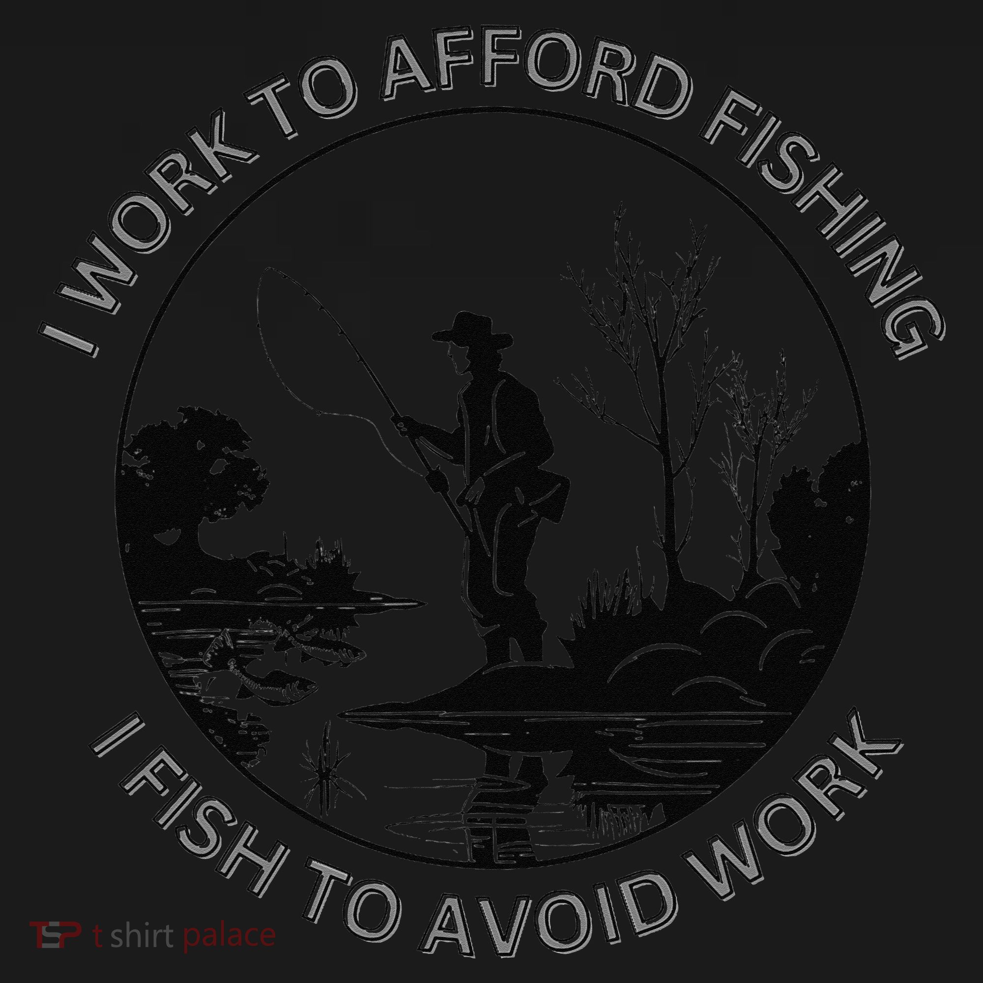 Fisherman I Work To Afford Fishing I Fish To Avoid Work Kids Sweatshirt