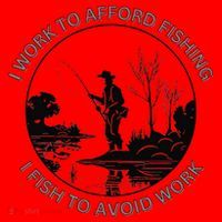 Fisherman I Work To Afford Fishing I Fish To Avoid Work Santa Hat thumb 1