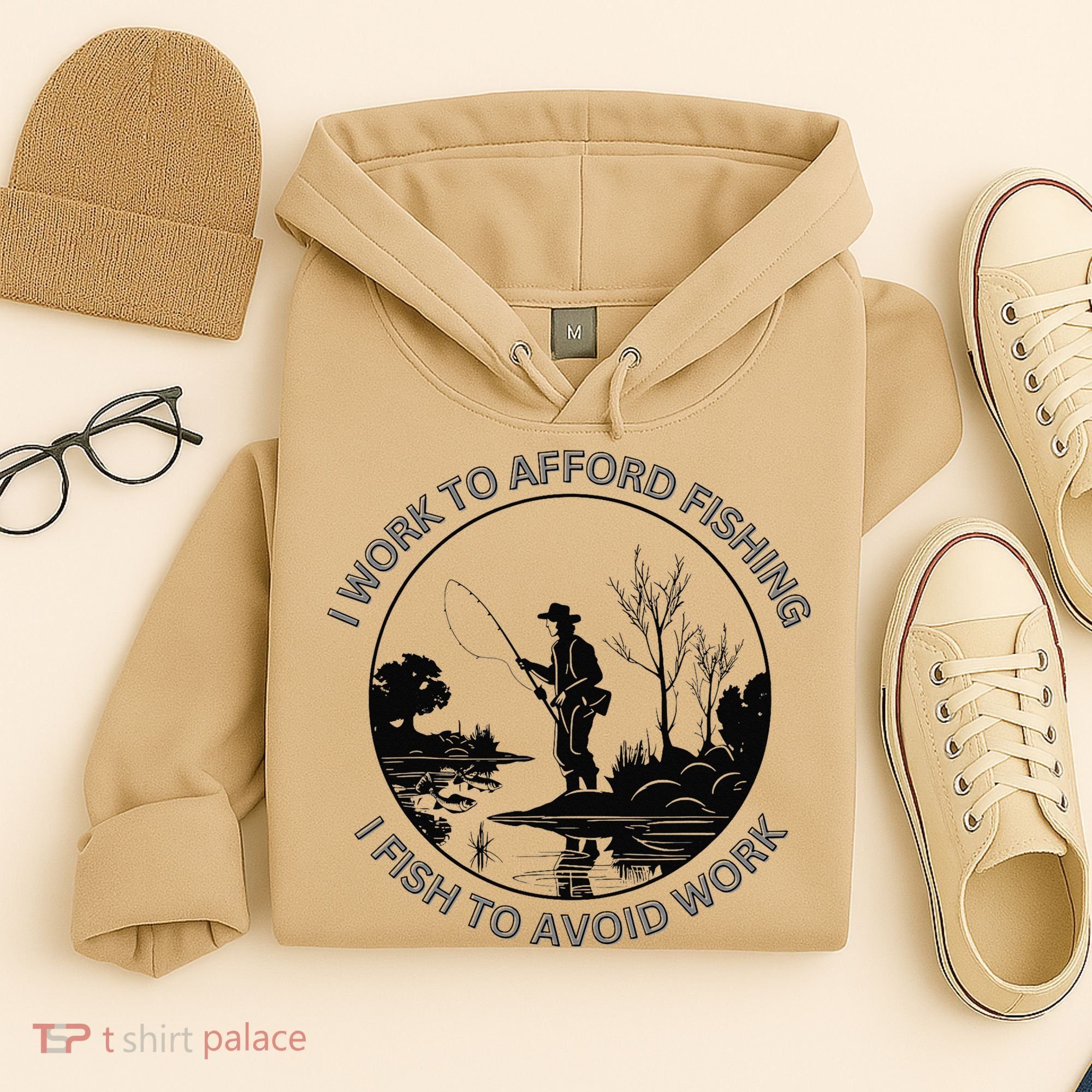 Fisherman I Work To Afford Fishing I Fish To Avoid Work Hoodie