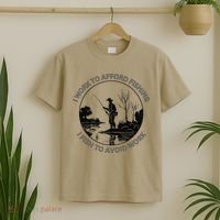 Fisherman I Work To Afford Fishing I Fish To Avoid Work T-Shirt thumb 2