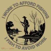 Fisherman I Work To Afford Fishing I Fish To Avoid Work T-Shirt thumb 7