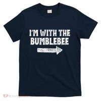 Funny I’m With The Bumblebee Costume Halloween Matching Couple T-Shirt thumb 0