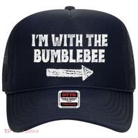 Funny I’m With The Bumblebee Costume Halloween Matching Couple Hat thumb 0