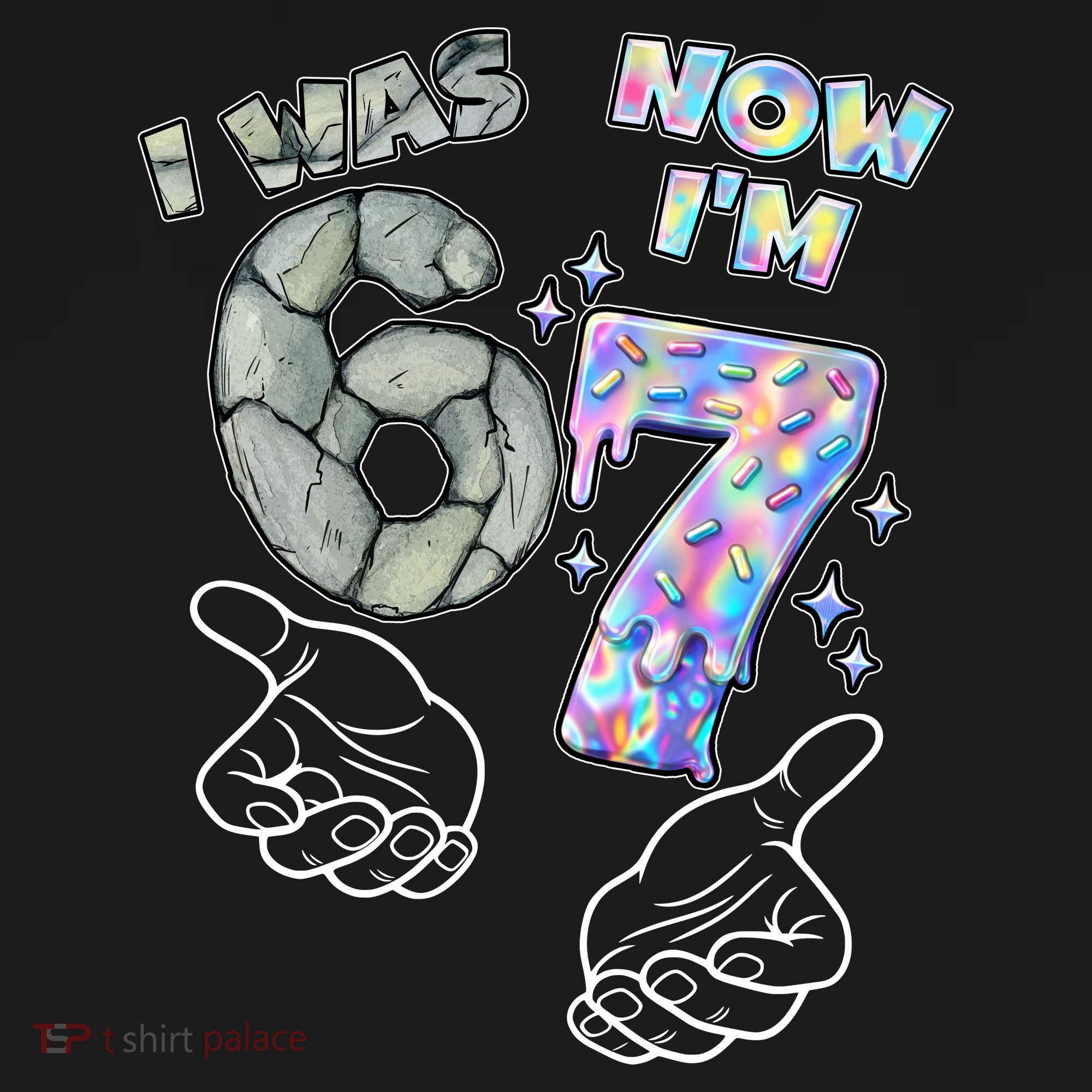 Funny I Was 6 Now I'm 7 Birthday 6 7 Six Seven Meme Backpack
