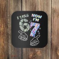 Funny I Was 6 Now I'm 7 Birthday 6 7 Six Seven Meme Coaster thumb 0