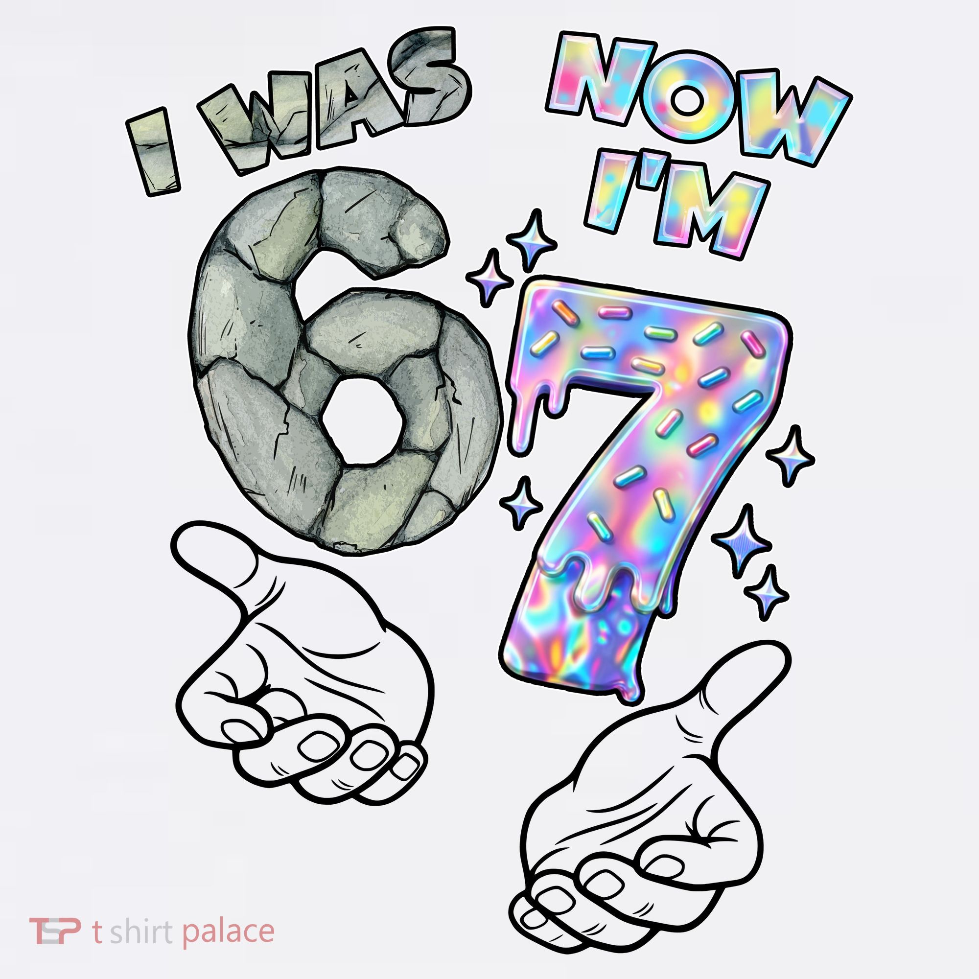 Funny I Was 6 Now I'm 7 Birthday 6 7 Six Seven Meme Apron