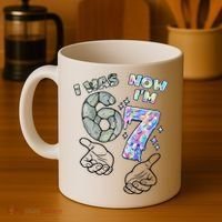 Funny I Was 6 Now I'm 7 Birthday 6 7 Six Seven Meme Coffee Mug thumb 4