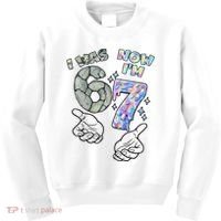 Funny I Was 6 Now I'm 7 Birthday 6 7 Six Seven Meme Kids Sweatshirt thumb 0