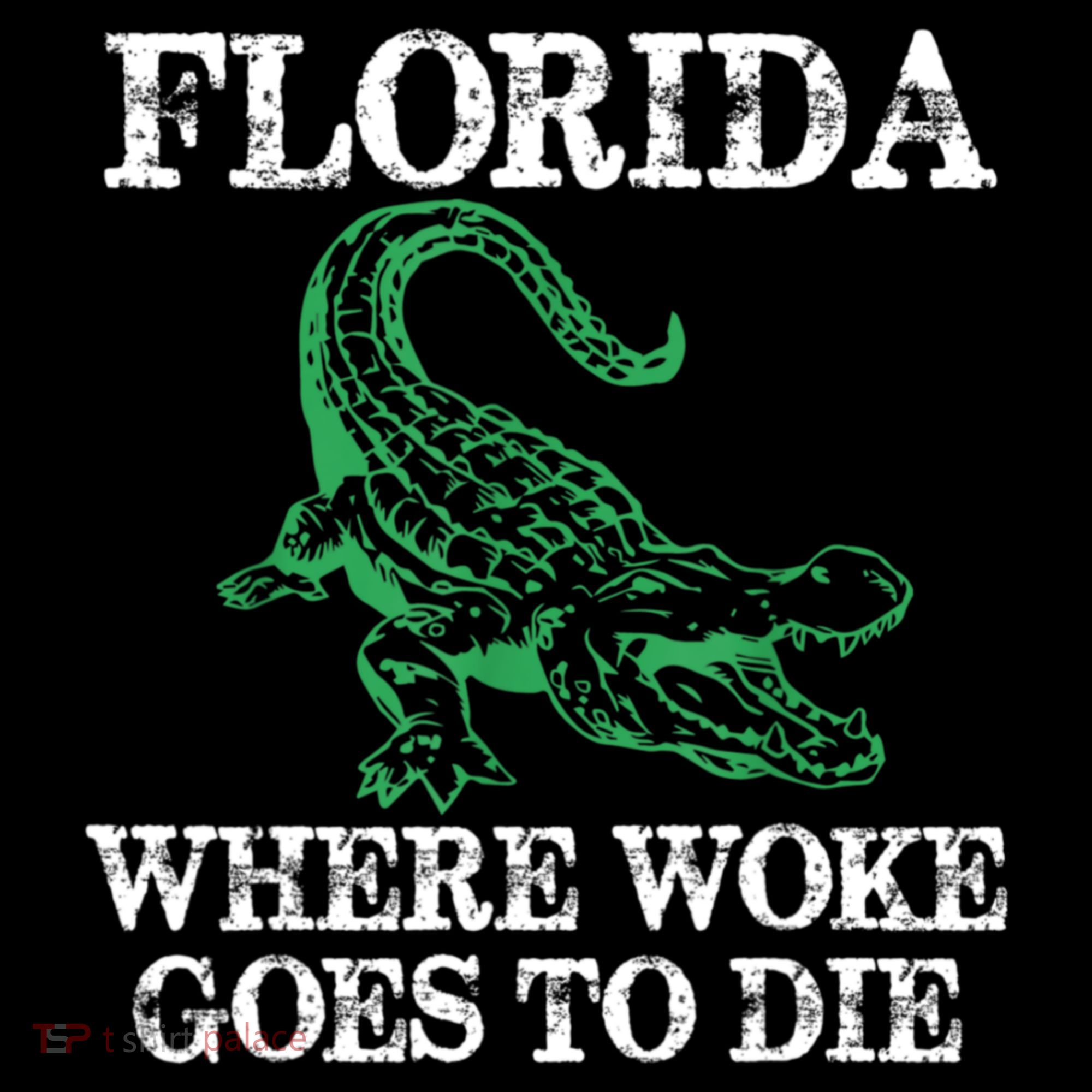 Florida Is Where Woke Goes To Die Crocodile Alligator Coffee Mug